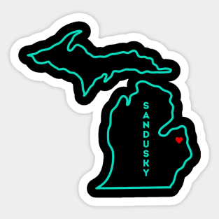 Sandusky MI Sticker